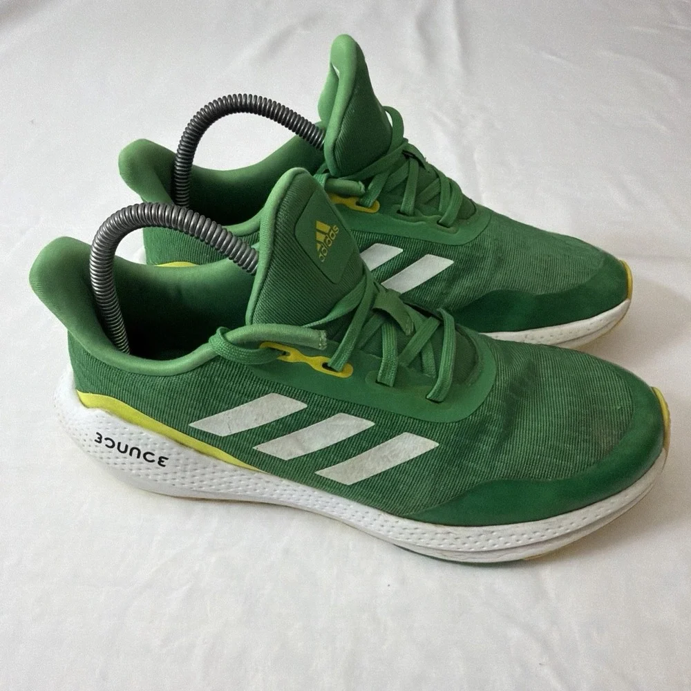 Adidas Bounce Men's Shoes Size 6.5 Vivid Green S29172 Athletic Running Gym Fit‎